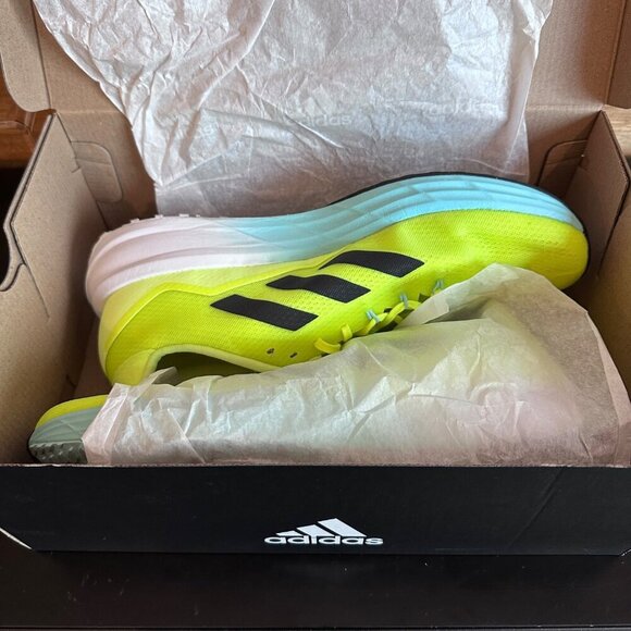 Adidas Mens SL20.2 M Running Shoes Used Yellow Blue Size Men 10 - Picture 9 of 16